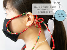 画像をギャラリービューアに読み込む, 楊柳マスク(黒ストラップ)