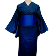 画像をギャラリービューアに読み込む, 二部式浴衣/無地とレース(紺)&帯セット