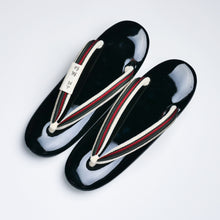 画像をギャラリービューアに読み込む, 本革草履 / 正絹組紐×ブラック