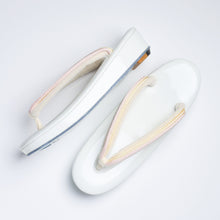 画像をギャラリービューアに読み込む, 本革草履 / 正絹組紐×ホワイト