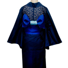 画像をギャラリービューアに読み込む, 二部式浴衣/無地とレース(紺)&帯セット