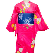 画像をギャラリービューアに読み込む, 二部式浴衣/朝顔(ピンク)&帯セット