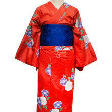 画像をギャラリービューアに読み込む, 二部式浴衣/朝顔(赤)&帯セット