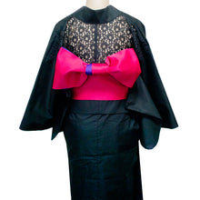 画像をギャラリービューアに読み込む, 二部式浴衣/無地とレース(黒)&帯セット