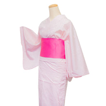 画像をギャラリービューアに読み込む, 二部式浴衣/水玉とレース(ピンク)&帯セット