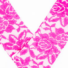 画像をギャラリービューアに読み込む, つけ替え衿 / ラッセルレースB(ビビッドピンク)
