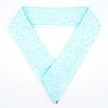 画像をギャラリービューアに読み込む, つけ替え衿 / 結晶模様のオーガンジー(ブルー)