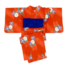 画像をギャラリービューアに読み込む, 二部式浴衣/朝顔(赤)&帯セット