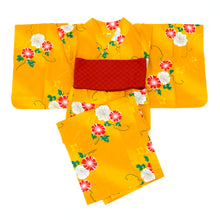 画像をギャラリービューアに読み込む, 二部式浴衣/朝顔(黄色)&帯セット