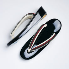 画像をギャラリービューアに読み込む, 本革草履 / 正絹組紐×ブラック