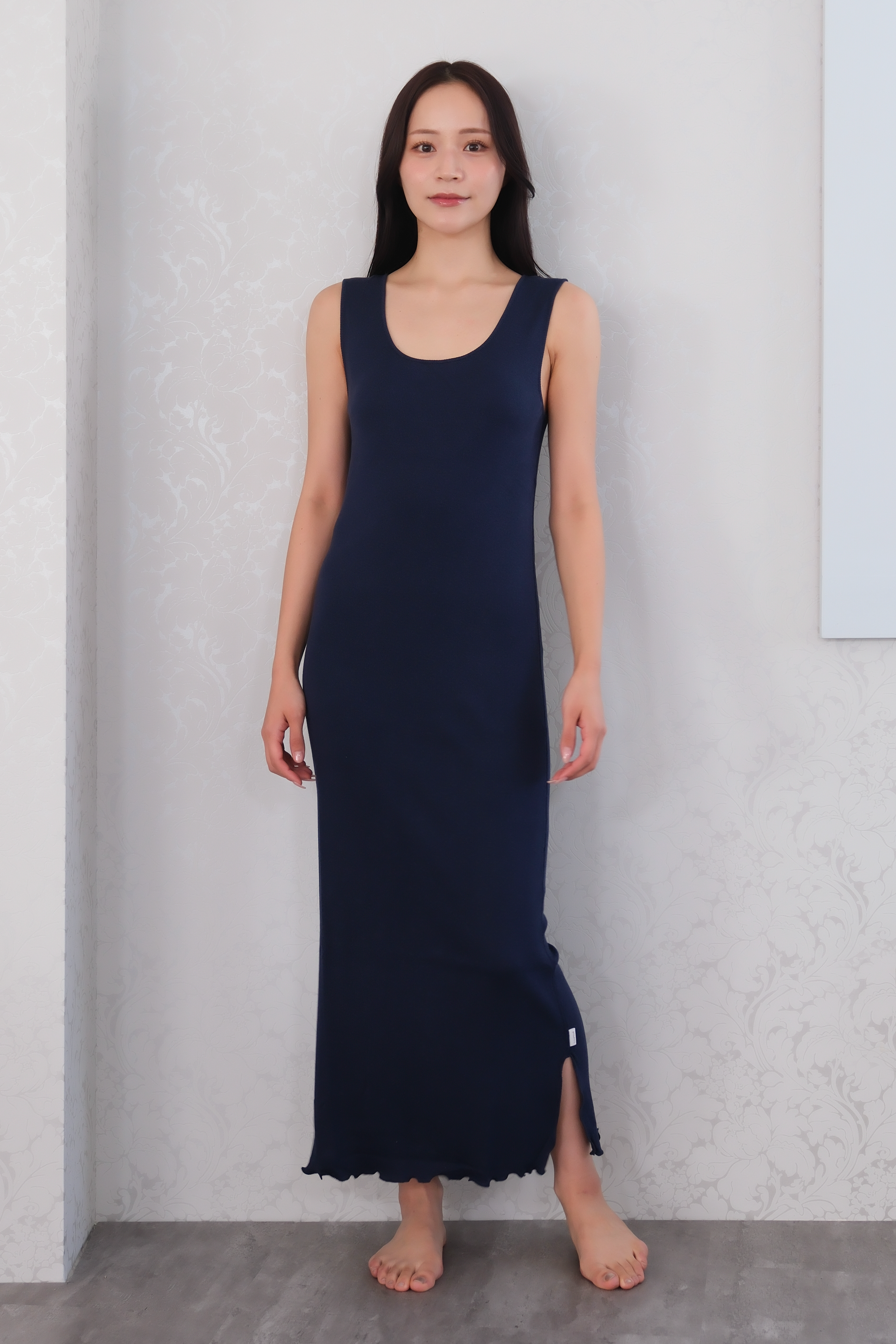 きものの肌着ワンピース(ネイビー)Kimono slip dress(Navy きものの肌着ワンピース(ネイビー)Kimono slip dress(Navy