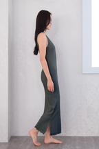 きものの肌着ワンピース（チャコール）Kimono slip dress(charcoal)