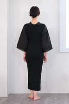 くのいちランジェリーロング丈(ブラック)