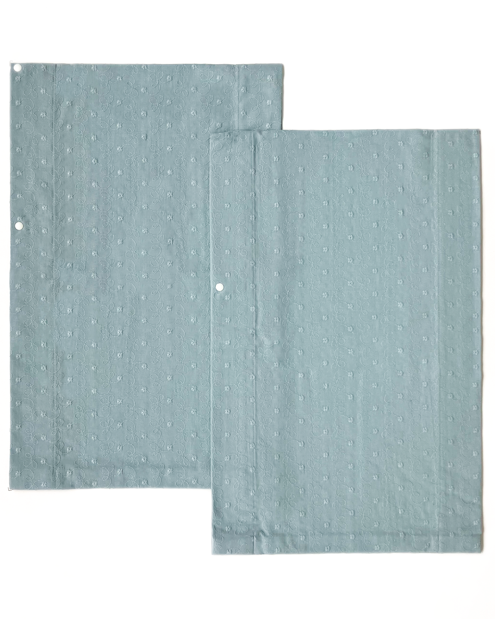 つけ替え袖 / コットンレース（くすみブルー）