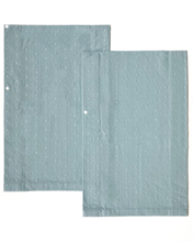 画像をギャラリービューアに読み込む, つけ替え袖 / コットンレース（くすみブルー）
