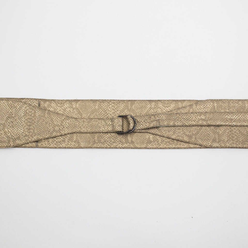 メンズベルト / ゴールドパイソン