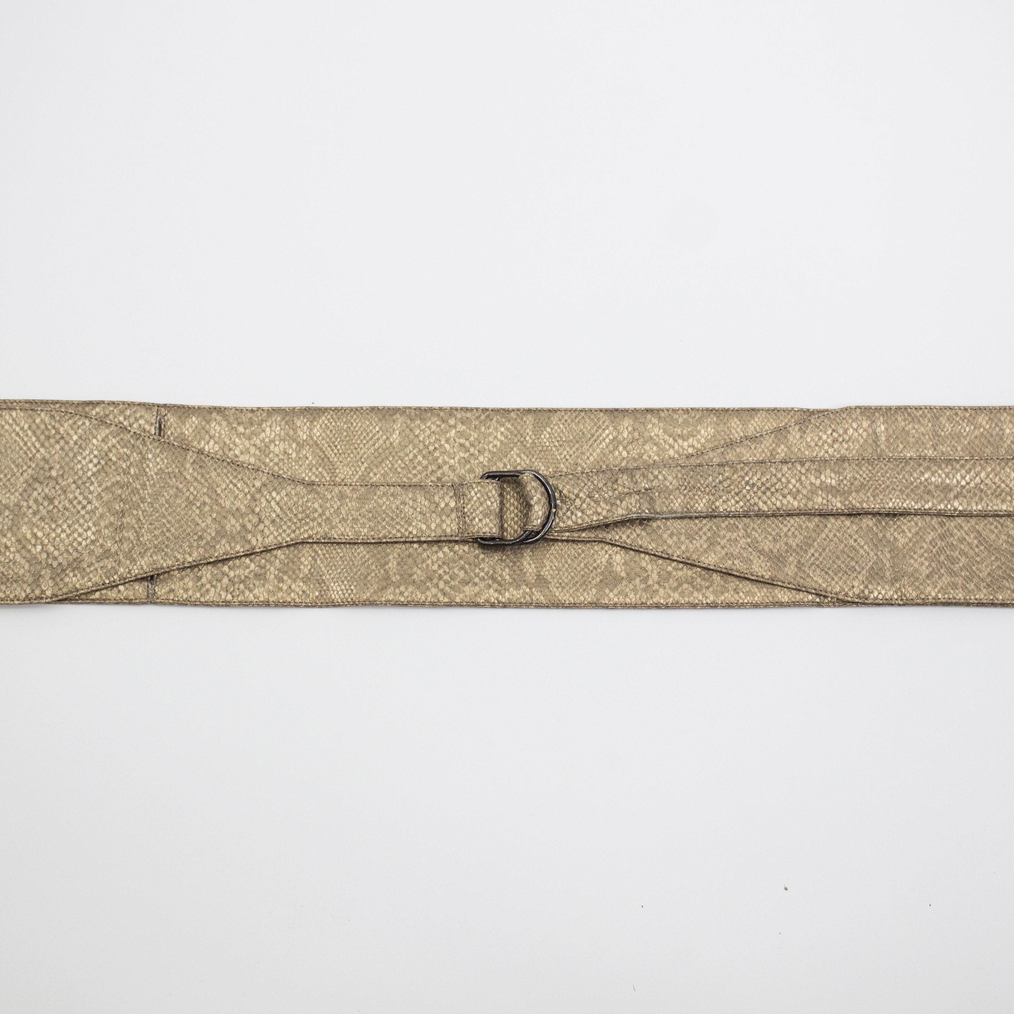 メンズベルト / ゴールドパイソン