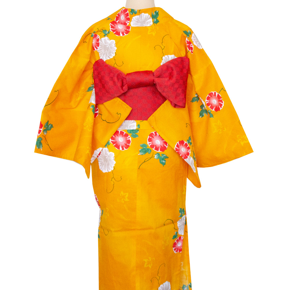 二部式浴衣/朝顔(黄色)＆帯セット| gekkabizin(月下美人) – gekkabizin