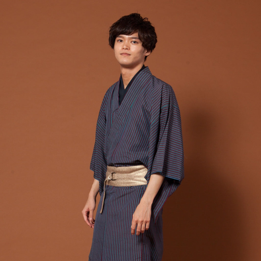 アンティーク着物 / モダンストライプ