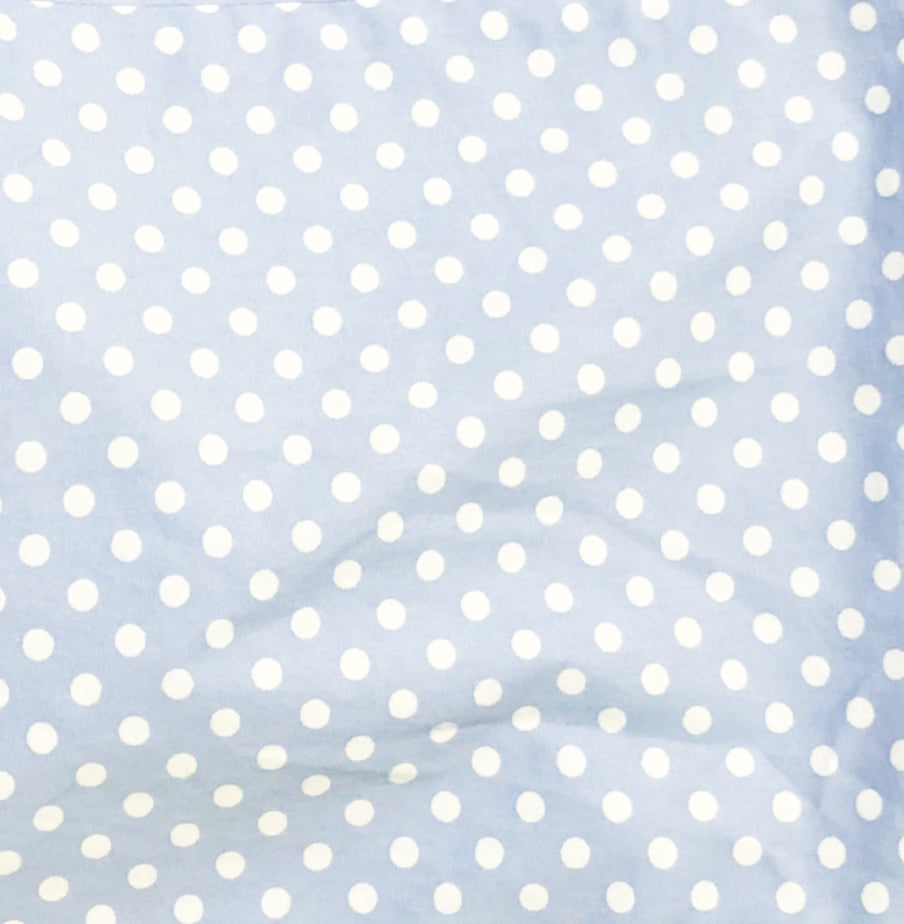 二部式浴衣/水玉とレース(水色)＆帯セット