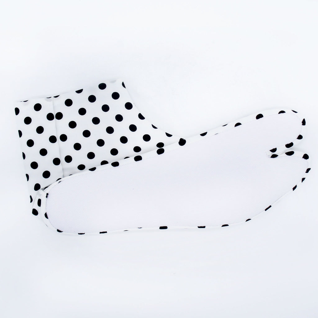 足袋 / ドット（白×黒）