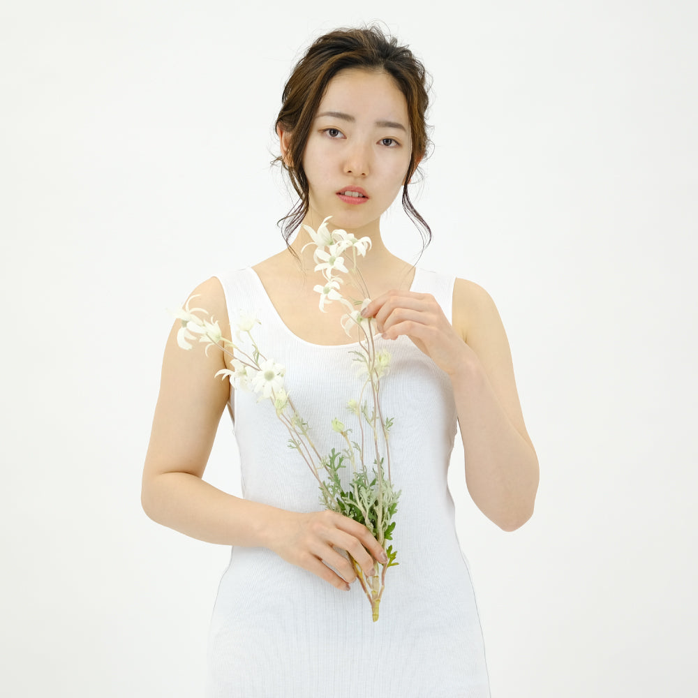きものの肌着ワンピース（ホワイト）Kimono slip dress(White)