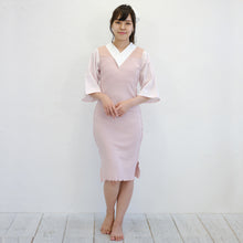 画像をギャラリービューアに読み込む, くノ一ランジェリー【ショルダーレース】/七分袖(ダスティピンク)Kunoichi Lingerie [Shoulder lace] / Three-quarter sleeves (Dusty pink)
