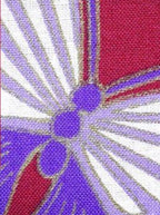 二部式浴衣/牡丹と蝶(赤)＆帯セット